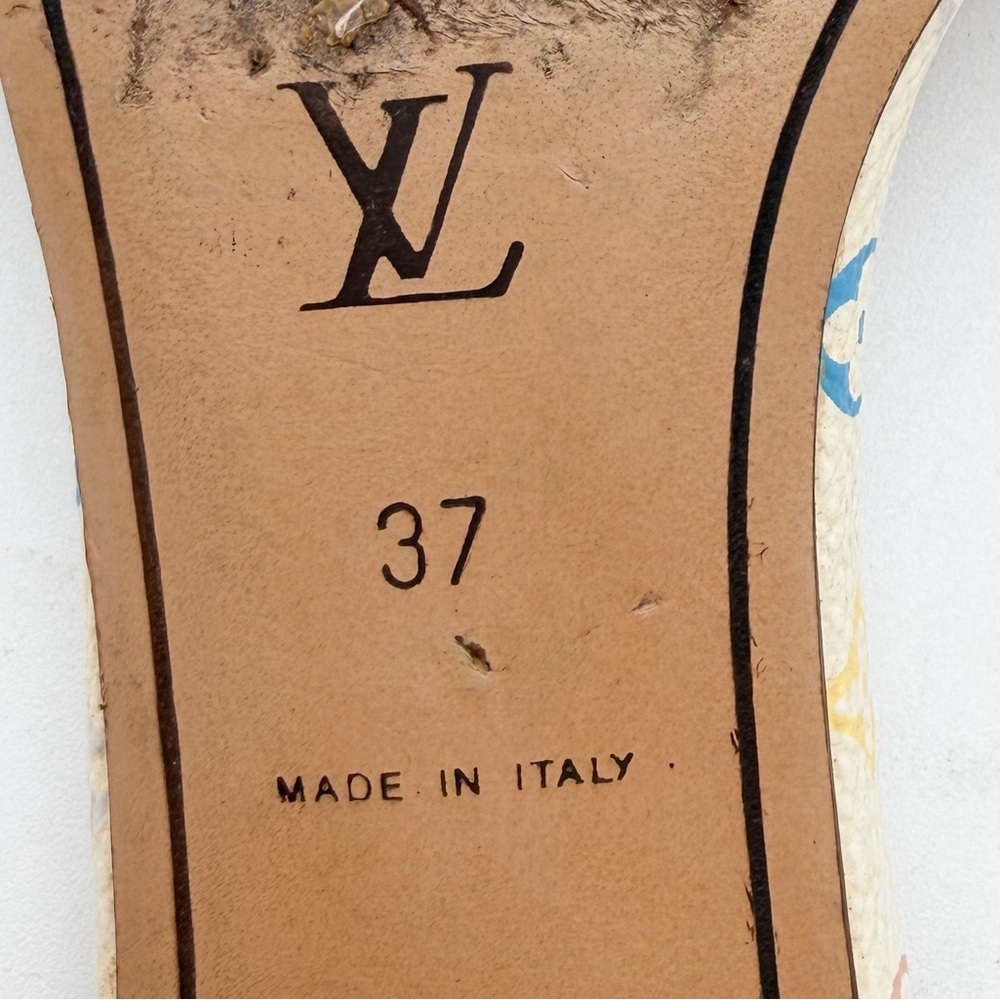 Louis Vuitton Y2K Murakami Multicolor LV
Monogram Mule Slide Sandals EU 37 US 7 - Picture 12 of 15